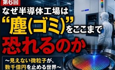 半導体は「装置」が支配する～第6回  なぜ半導体工場は“塵（ゴミ）”をここまで恐れるのか～
