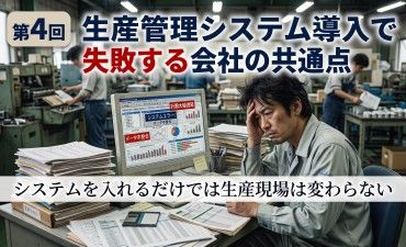 生産管理システム導入で失敗する会社の共通点～システムを入れるだけでは生産現場は変わらない～