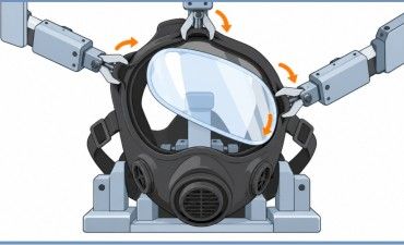 高難度自動化とは何か、第4回  防毒マスクへのレンズはめ込みをどう自動化したか