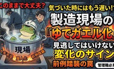 ゆでガエル化する製造現場！前例踏襲の罠から脱却する5ステップ